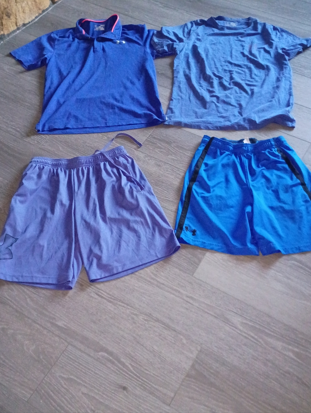 Under Armour Men’s Bright Blue Athletic Shorts with Black Trim